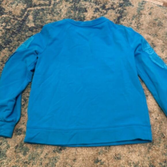 Lilly Pulitzer Rooney Sweatshirt  in Turquoise Shore - Picture 7 of 7